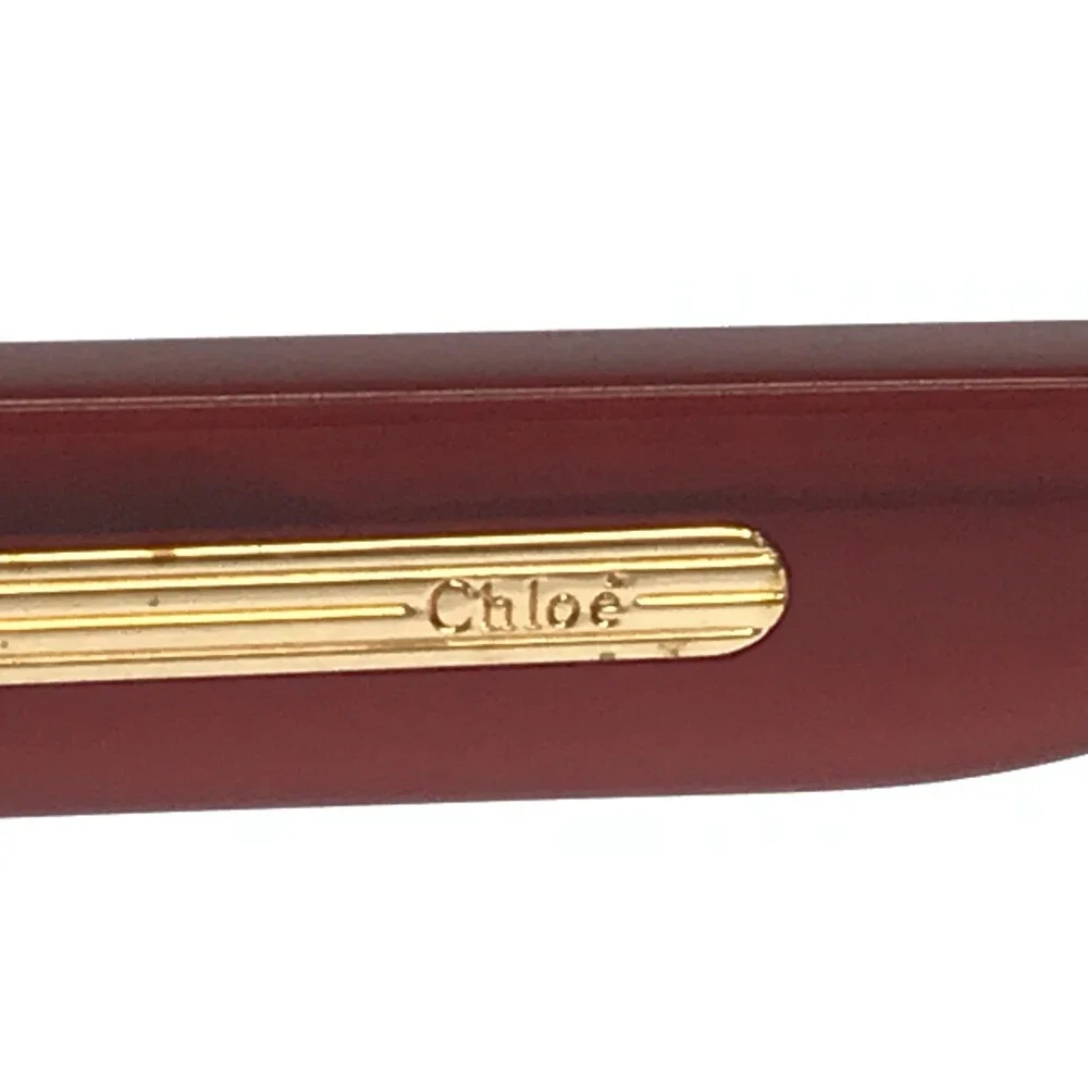 Chloe Eyeglasses Frames CH0124O 007 Polished Red Gold Square Full Rim 51-18-140